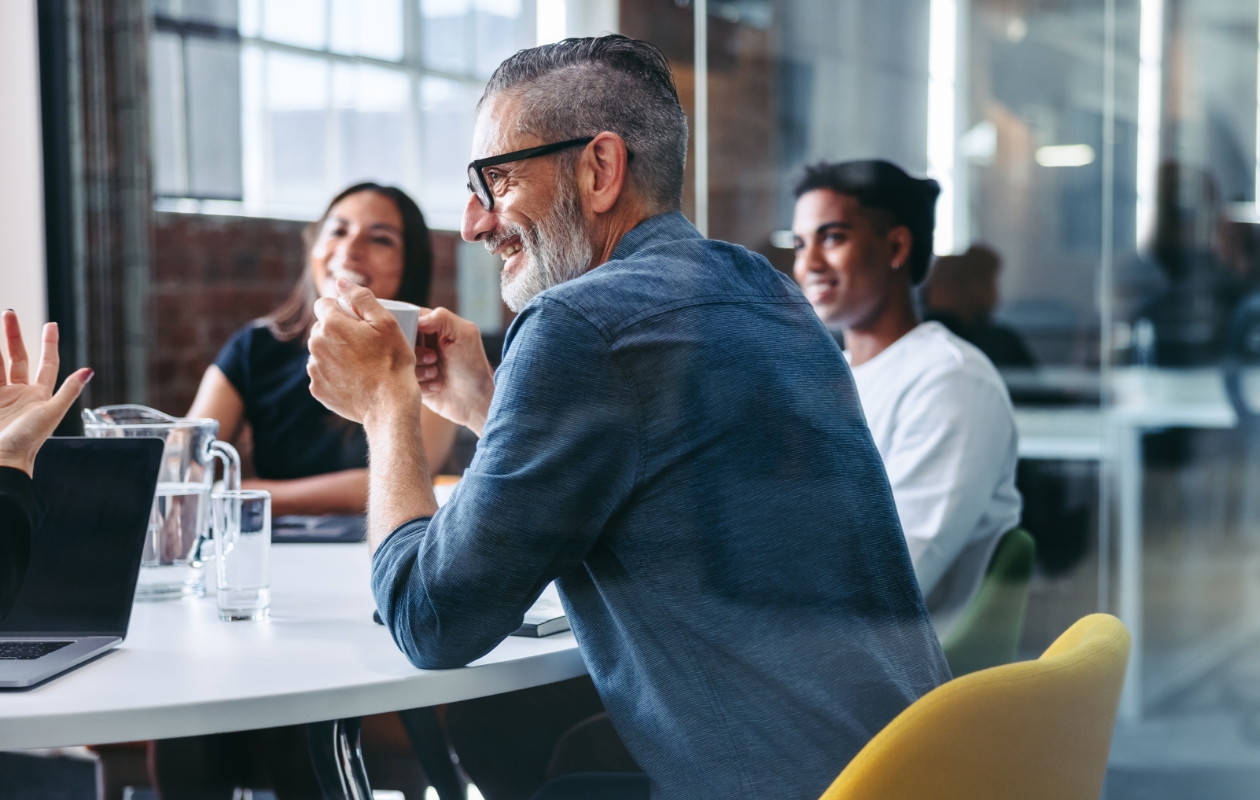 Group of professionals at a table