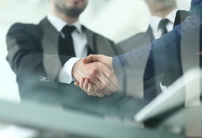 business people shaking hands