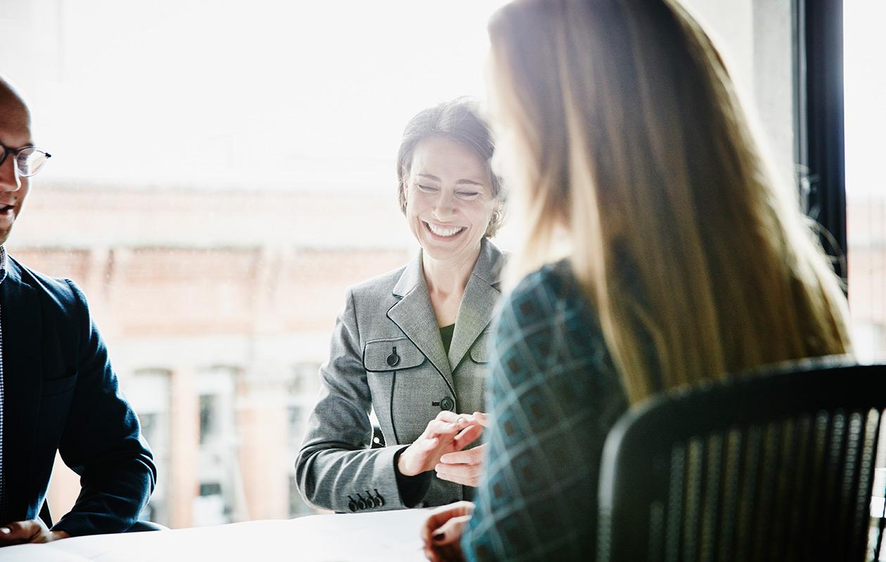 Professional women in a meeting