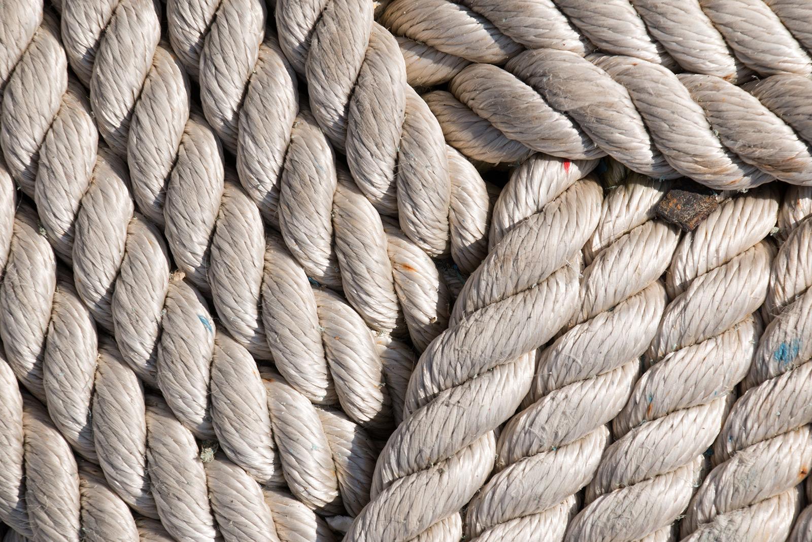 Close up of nautical rope