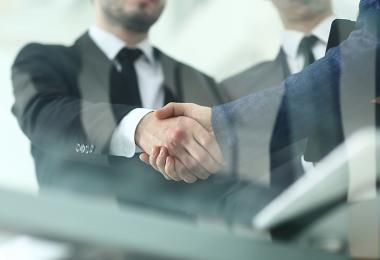 business people shaking hands