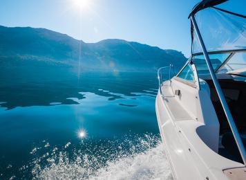 A boat in a lake
